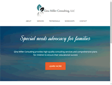 Tablet Screenshot of ginamillerconsulting.com